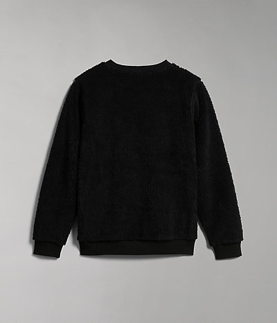 Fleece-Sweatshirt Morgex mit Rundhalsausschnitt-
